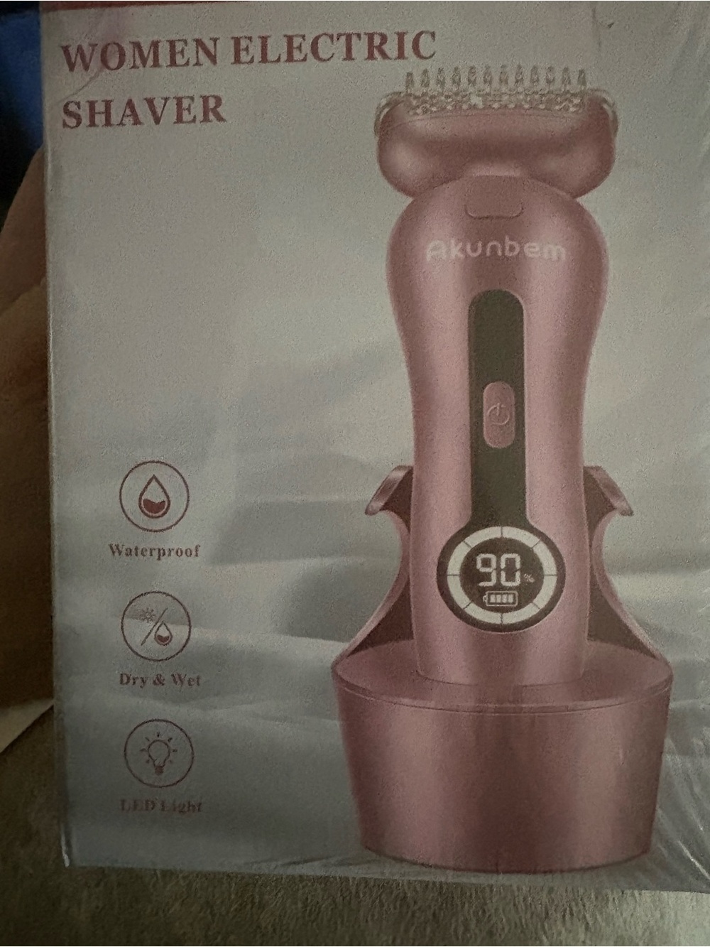 Akunbem Pink Women Electric Shaver